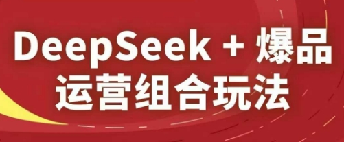 DeepSeek+爆品运营组合玩法，2025淘系精品课-卡益网