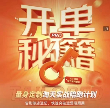 淘宝开单秘籍PRO，量身定制淘天实战陪跑计划，告别做店迷茫、快速突破运营瓶颈期(更新)-卡益网