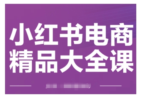 小红书电商精品大全课，快速掌握小红书运营技巧，实现精准引流与爆单目标，轻松玩转小红书电商(更新2月)-卡益网
