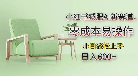 小红书减肥AI新赛道，零成本易操作，日入多张，小白轻松上手【揭秘】-卡益网